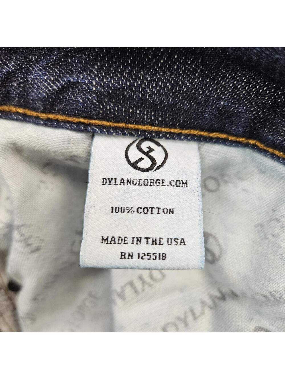 DYLAN GEORGE Selvedge Jeans 5700CS Straight Dark Wash 31 (fits 30x31) USA Made - Picture 13 of 15